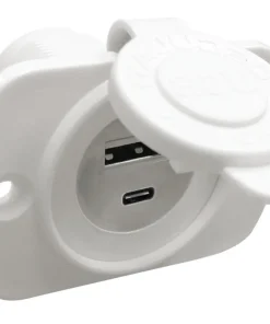 OSCULATI Accessoire Batterie|Tableau Électrique^Prise encastré USB et USB C blanche