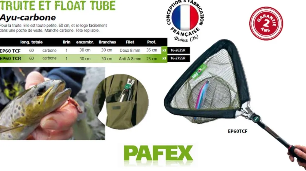 PAFEX Épuisettes Ayu-Carbone