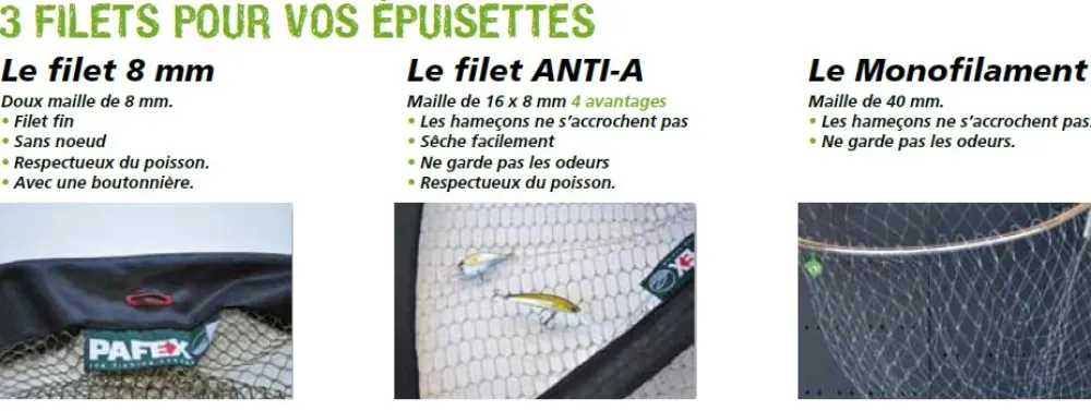 PAFEX Épuisettes Ayu-Carbone