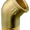 PLASTIMO Raccord coudé laiton 45°mâle-femelle 51 mm