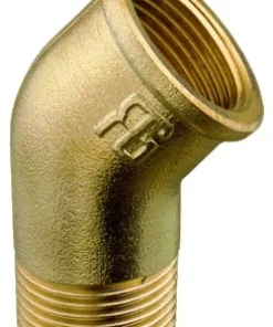PLASTIMO Raccord coudé laiton 45°mâle-femelle 51 mm