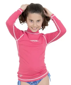 SEAC SUB Lycra & Rash Guard|Lycra Et Shorty^Rash guard Fille T-sun Long - Rose