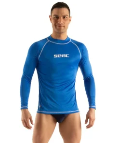SEAC SUB Rash guard Homme T-sun Long - Bleu