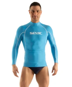 SEAC SUB Lycra & Rash Guard|Lycra Et Shorty^Rash guard Homme RAA Long Evo - Bleu Clair