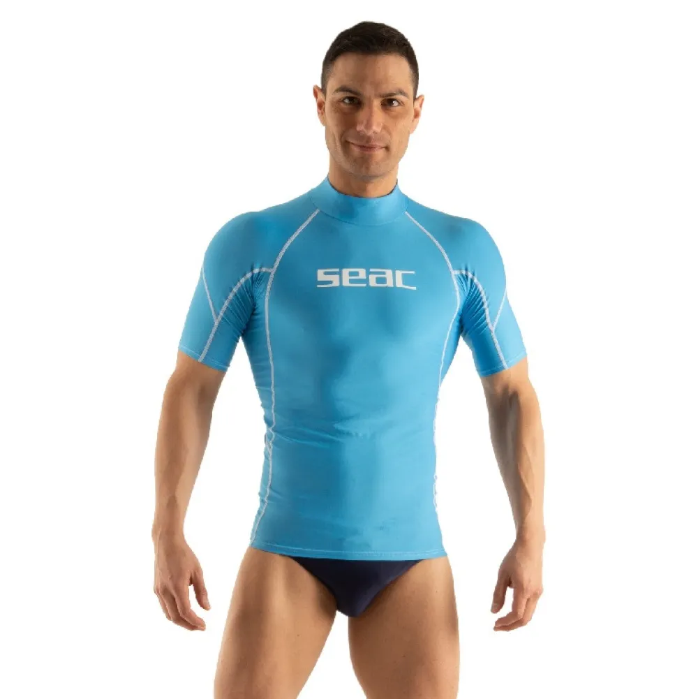 SEAC SUB Rash guard Homme RAA Short Evo - Bleu Clair