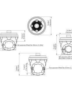 RAILBLAZA Receveur Et Adaptateur^Receveur tube Hexx Rail Mount 32-41 mm