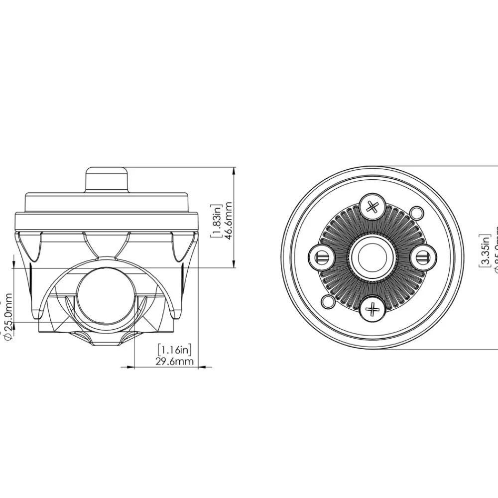 RAILBLAZA Receveur tube Hexx Rail Mount 25 mm