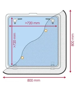 WATERLINE DESIGN Rideau moustiquaire pliable