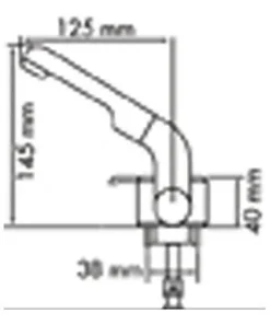 PLASTIMO Robinet mitigeur orientable
