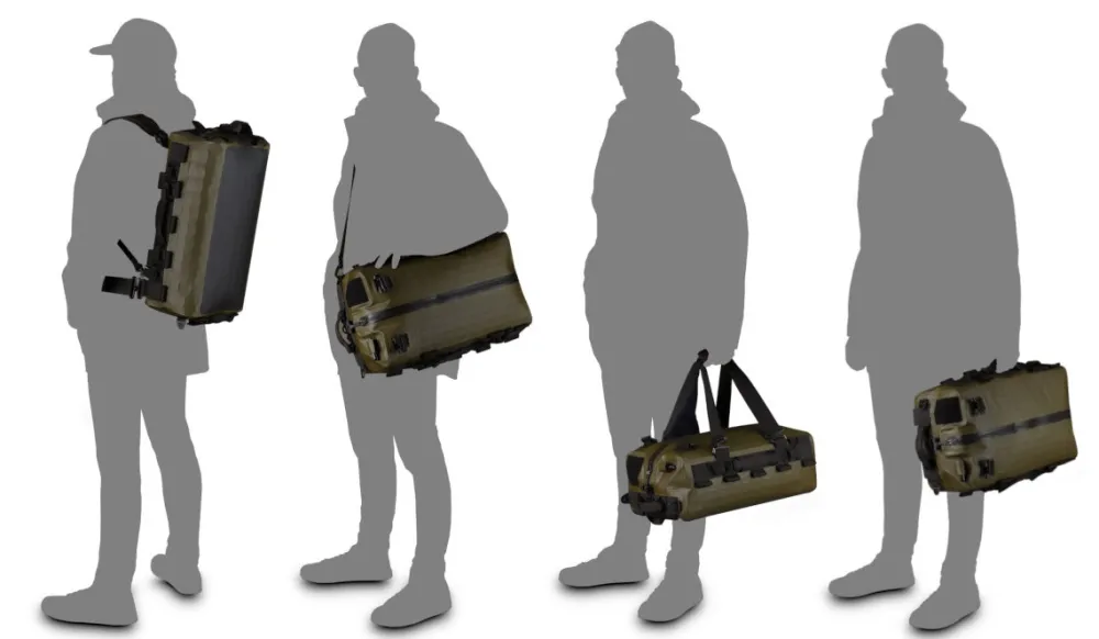 HPA Sac Étanche|Bagagerie^Sac à dos étanche Hybridduffle 50 Kaki