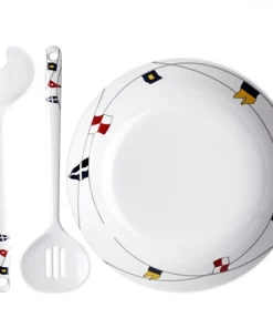 MARINE BUSINESS Saladier + Couverts - Collection Regata - 1 Pièce