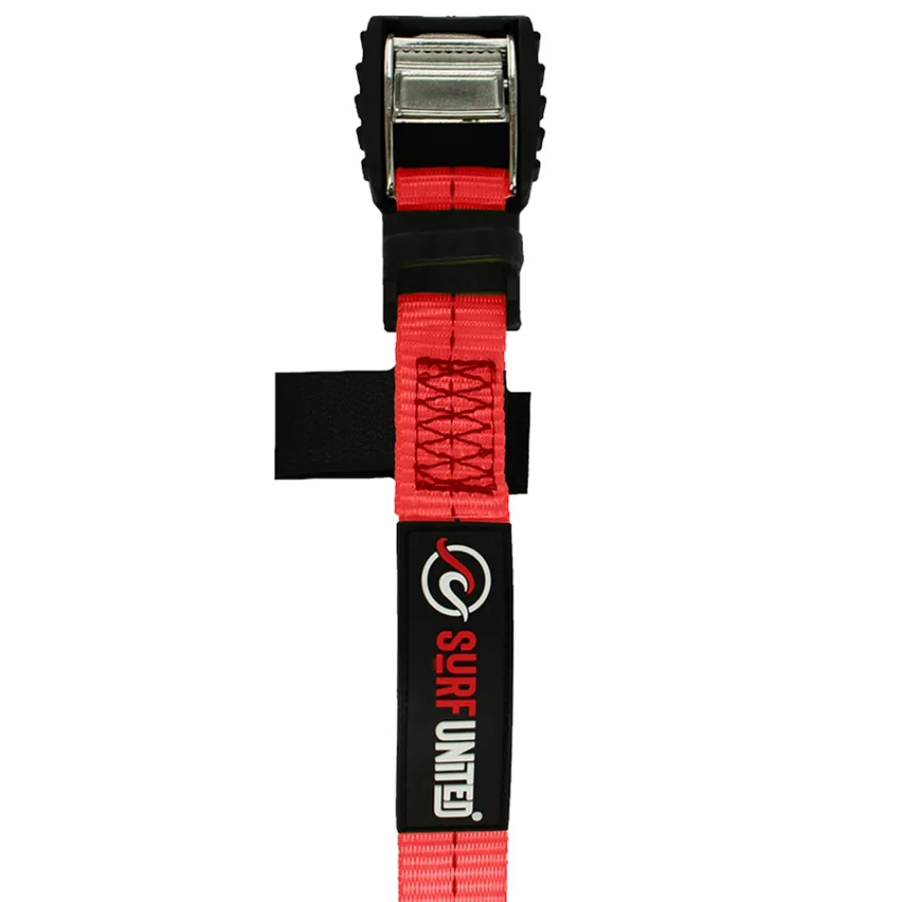 SURF UNITED Transport Et Stockage Canoë-Kayak^Sangle d'arrimage par 4 Rouge 4M X 25MM
