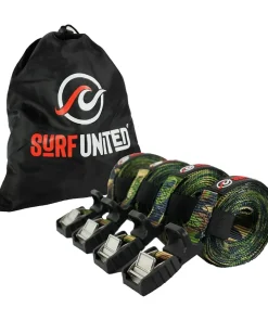 SURF UNITED Transport Et Stockage Canoë-Kayak^Sangle d'arrimage par 4 Camo 4M X 25MM