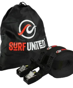 SURF UNITED Transport Et Stockage Canoë-Kayak^Sangle d'arrimage par 2 Noir 4M X 25MM
