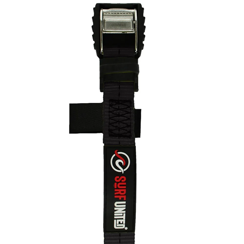 SURF UNITED Transport Et Stockage Canoë-Kayak^Sangle d'arrimage par 2 Noir 4M X 25MM