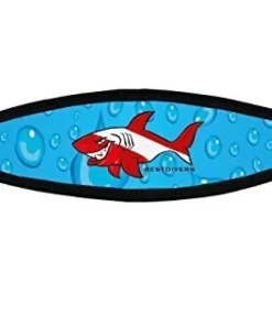 BEST DIVERS Accessoires Masques^Sangle De Masque Néoprène Velcro - Shark