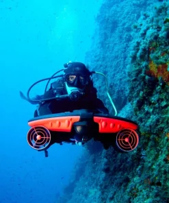 SUBLUE Scooter Sous Marin|Propulseur Sous Marin Plongée^Scooter sous marin Navbow Noir et Rouge