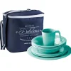 MARINE BUSINESS Vaisselle^Set vaisselle - Collection Harmony Acqua - 24 Pièces
