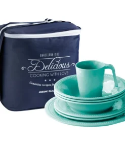 MARINE BUSINESS Vaisselle^Set vaisselle - Collection Harmony Acqua - 24 Pièces