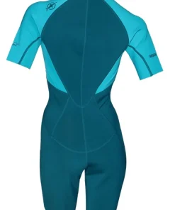 BEUCHAT Combinaisons Snorkeling^Shorty Atoll Zip - 2 mm - Femme - Bleu Atoll