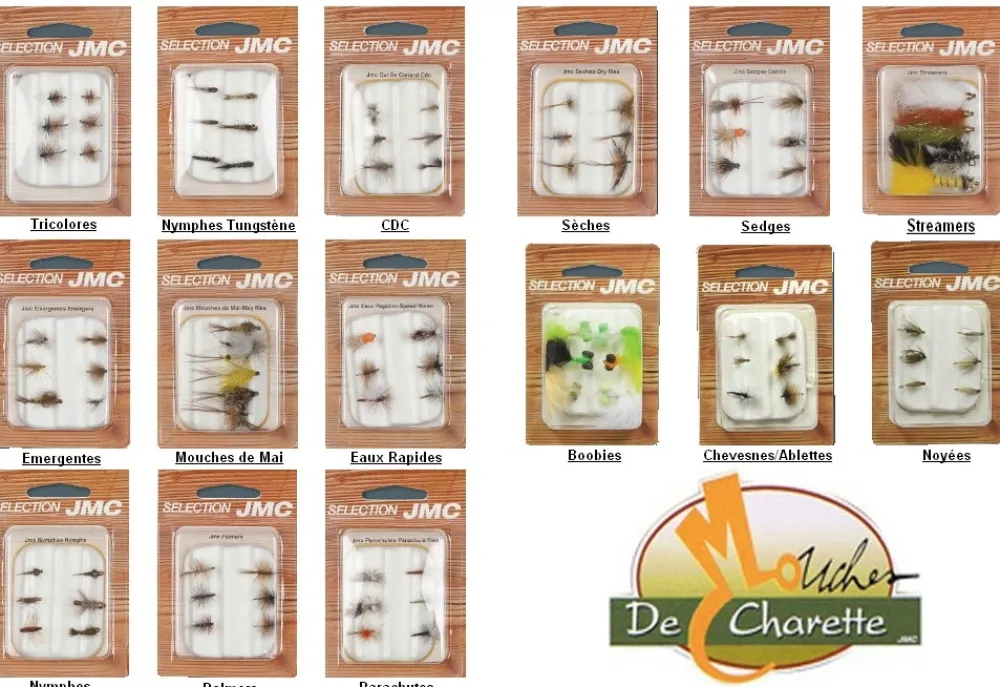 JMC & MOUCHES DE CHARETTE Mouches Montées^Sélection Mouches JMC Emergentes