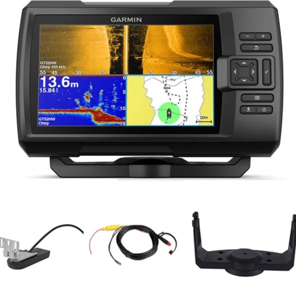 GARMIN Sondeur Striker Plus 7SV CHIRP + sonde 77/200/455/800 KHz