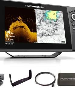 HUMMINBIRD Sondeur GPS Hélix 10 G4N CHIRP MEGA DI + Sonde 140/240/1075/1150 KHz