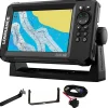 LOWRANCE Gps Marin|Sondeur Gps^Sondeur GPS Eagle 7 CHIRP HDI + Sonde 50/200/455/800 KHz