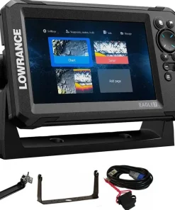 LOWRANCE Sondeur GPS Eagle 7 CHIRP HDI + Sonde 83/200/455/800 KHz
