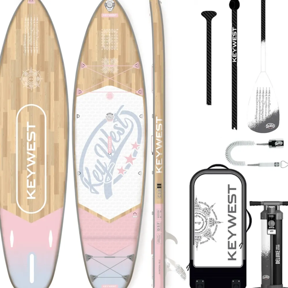 KEY WEST Sup Paddle Gonflable Deluxe Aurora 10.2| Paddle Gonflable
