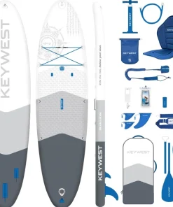 KEY WEST Sup Paddle Gonflable Classic Air 12.0 Cloud Full Pack| Paddle Gonflable