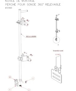 SEANOX Support de sonde relevable 360°