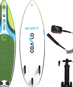 COASTO Planche De Surf^Surf gonflable Air Surf 6’ ailerons fixes