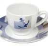 COULEURMER Vaisselle^Tasse et sous tasse à café Newport x6
