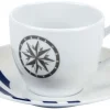 COULEURMER Vaisselle^Tasse et sous-tasse à café Marina X6