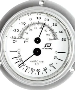 PLASTIMO Montres Et Baromètres|Instrument Météorologique^Thermomètre hygromètre 3" chromage mat