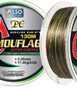 ASSO Tresse PE Camouflage 130 m| Nylons / Tresses Carnassier