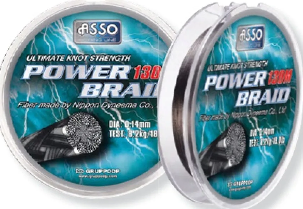 ASSO Tresse Power Braid Noire 130 m| Nylons / Tresses Carnassier