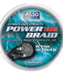 ASSO Tresse Power Braid Noire 130 m| Nylons / Tresses Carnassier