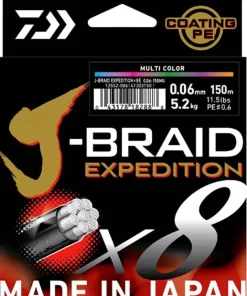 DAIWA Fils De Pêche|Tresse Pêche^Tresse J-Braid Expedition X 8 Dark Green - 300 M