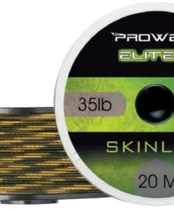 PROWESS Bas De Ligne Carpe Et Hameçons Carpe^Tresse Gainée Semi Stiff Skinline 20 m 35 lbs