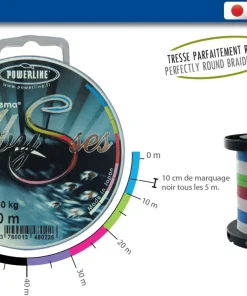 POWERLINE Tresse Abysses Multicolor 150 m| Nylons / Tresses Carnassier