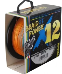 POWERLINE Fils De Pêche|Tresse Pêche^Tresse Braid Power X12 Multicolore 300 m