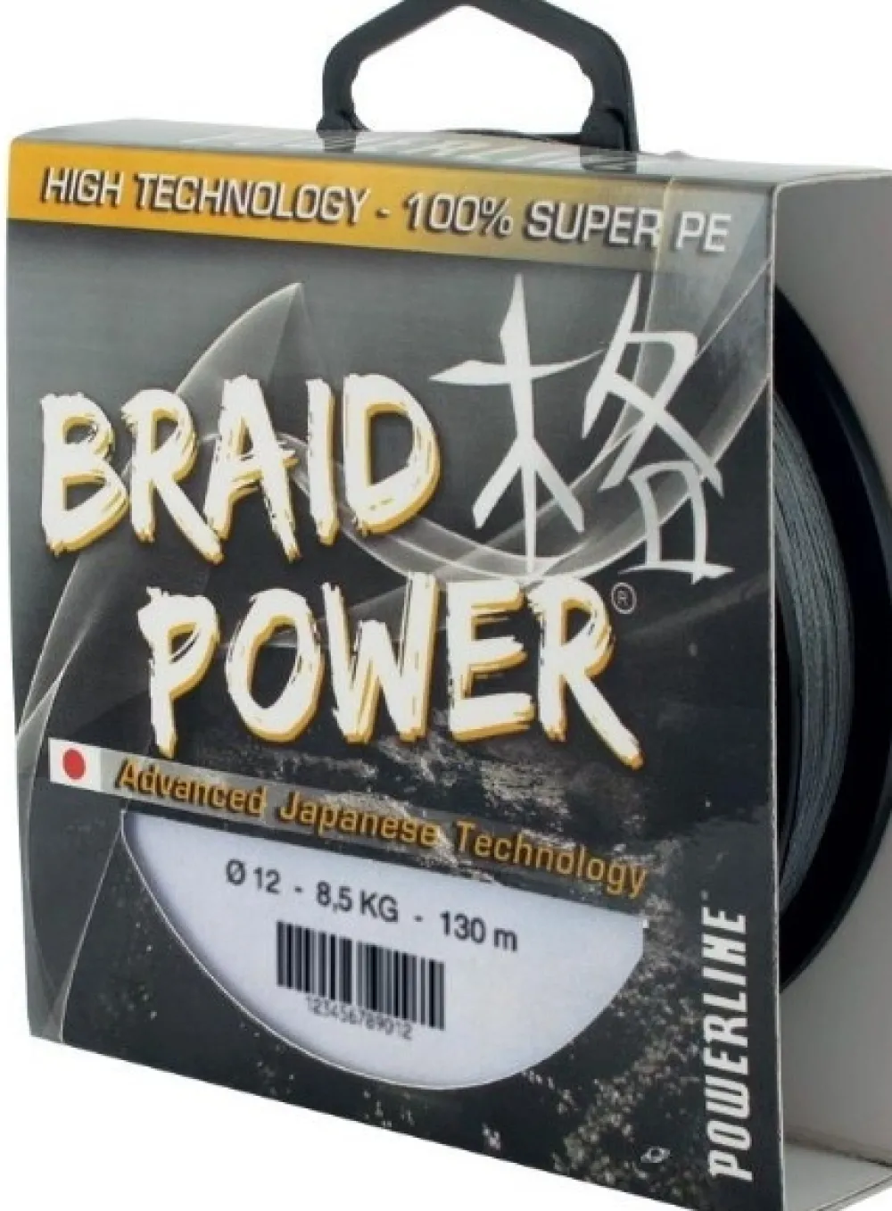 POWERLINE Tresse Pêche|Nylons / Tresses^Tresse power grise 250 m