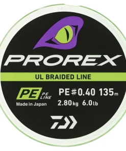 PROREX Nylons / Tresses|Nylons / Tresses^Tresse de Daiwa UL Pe Line Chartreuse 135m