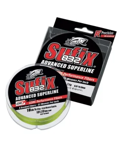 SUFIX Fils De Pêche Truite|Nylons / Tresses^Tresse 832 Braid Jaune Chartreuse 120 m
