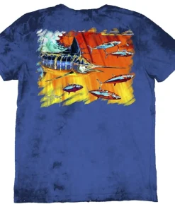 GUY HARVEY T-Shirt Manches Courtes Espadon Royal XL