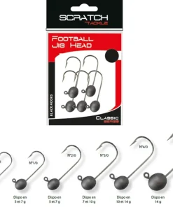 SCRATCH TACKLE Hameçons|Têtes Plombées^Tête plombée Football classic jig head