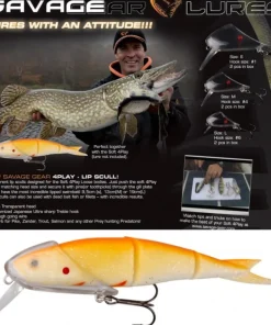 SAVAGE GEAR Montures Carnassier^Têtes plastiques à bavette Lip Scull Savagear