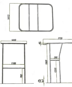 CAPE HORN T-Top Et Roll Bar^T-Top ajustable en aluminium